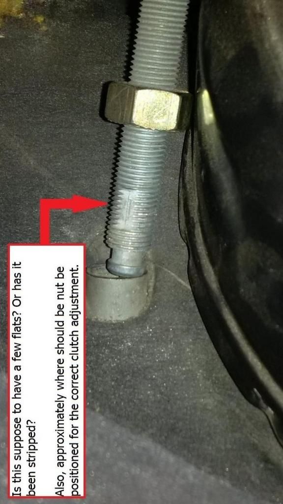 Clutch cable adjuster question Au Falcon Xr6 ute